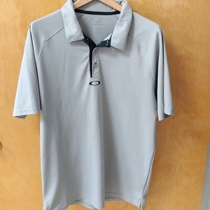 Oakley Hydrolix Men's Gray Polo Shirt Size: M